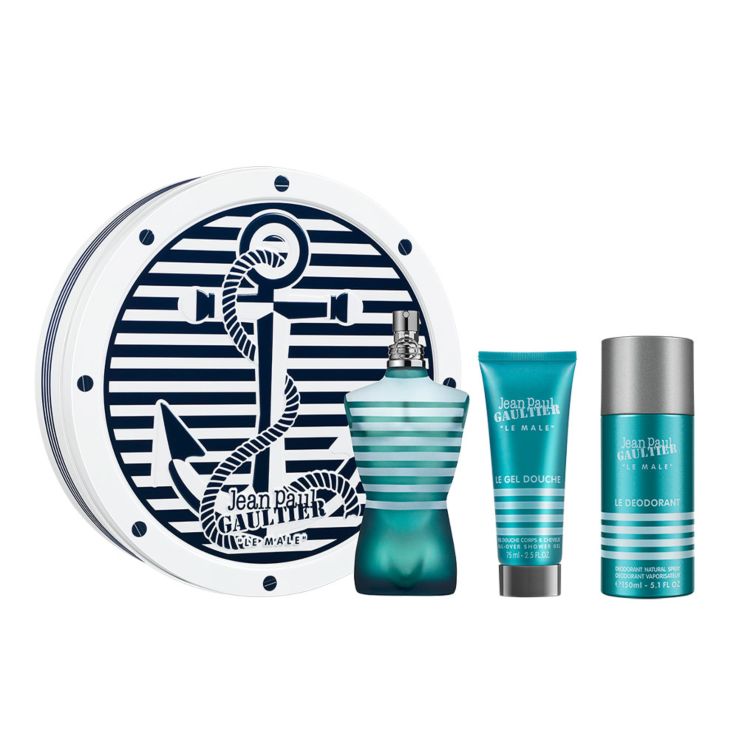 Jean Paul Gaultier LE MALE Estuche-21 125 ml Vaporizador + Desodorante 150  ml + Gel