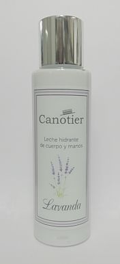 Canotier Leche Hidratante de Cuerpo y Manos  de  Lavanda100 ml ( Tamaño de viaje)